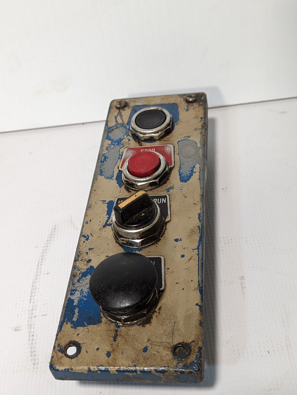 Industrial Control Panel - Populated 4 Button -Face without back (box) enclosure