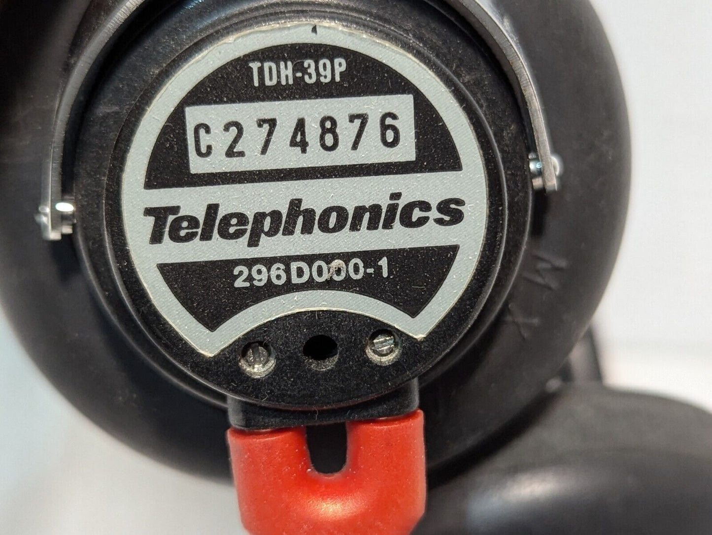 Telephonics TDH-39P Audiometric Headphones with Coil Cable Extension - Free Ship