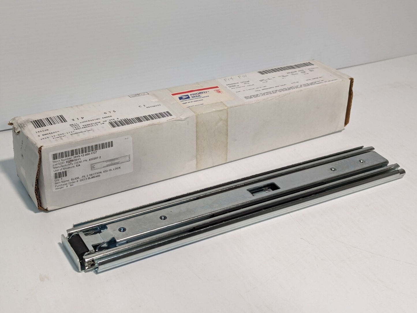 3915-12-000-1727 432357-2 3-Section Locking Slide, 432-18 - Free Shipping