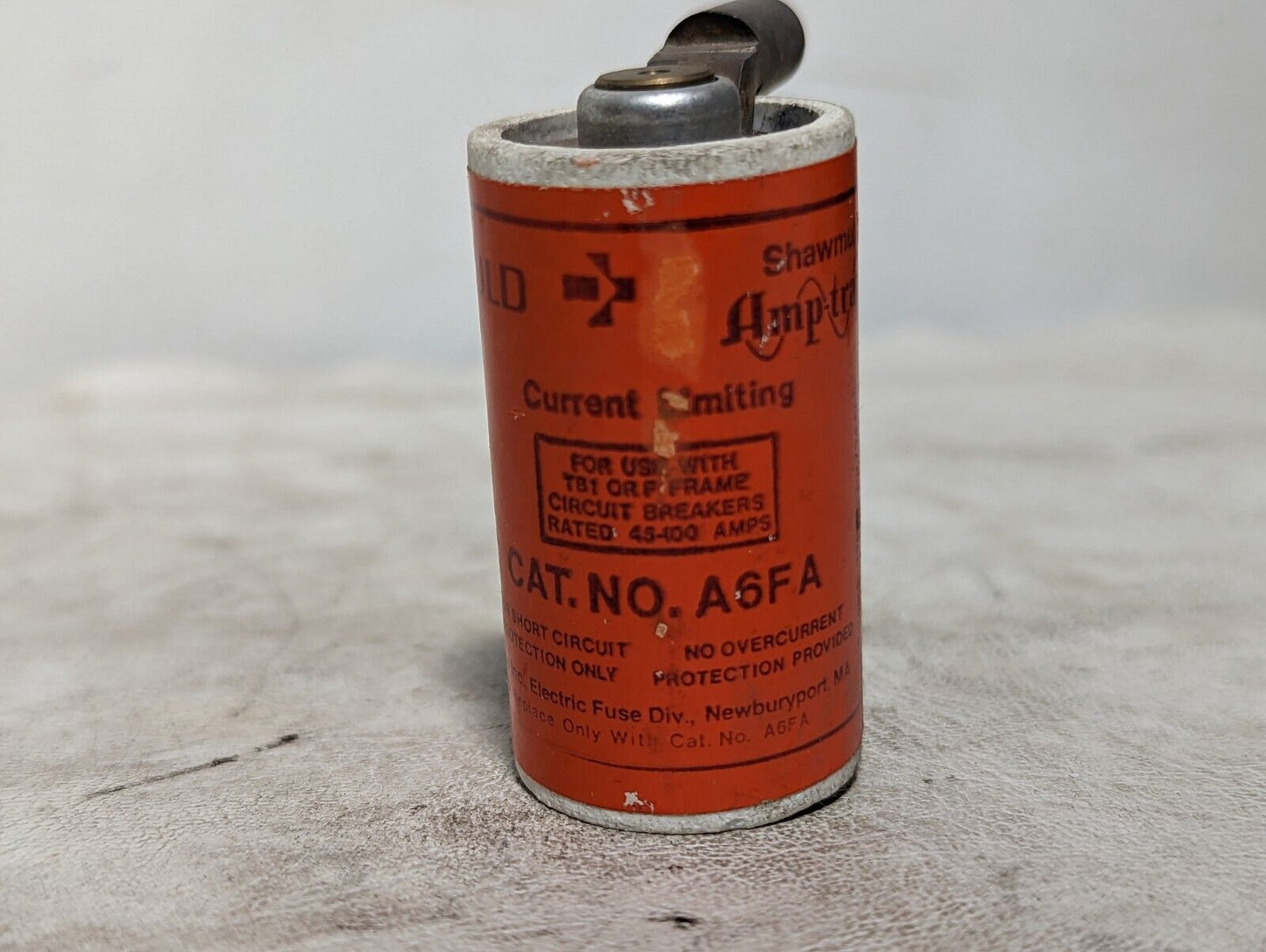 Gould Shawmut A6FA fuse, for use with FB1 or P frame circuit breakers rated 45-