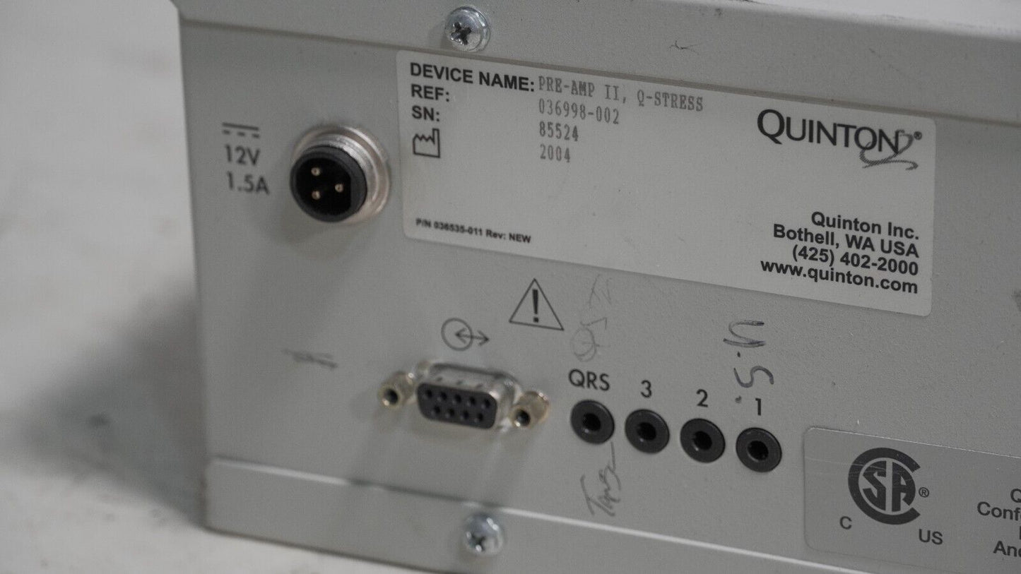 Quinton 036998-002 Pre-Amp II, Q-stress