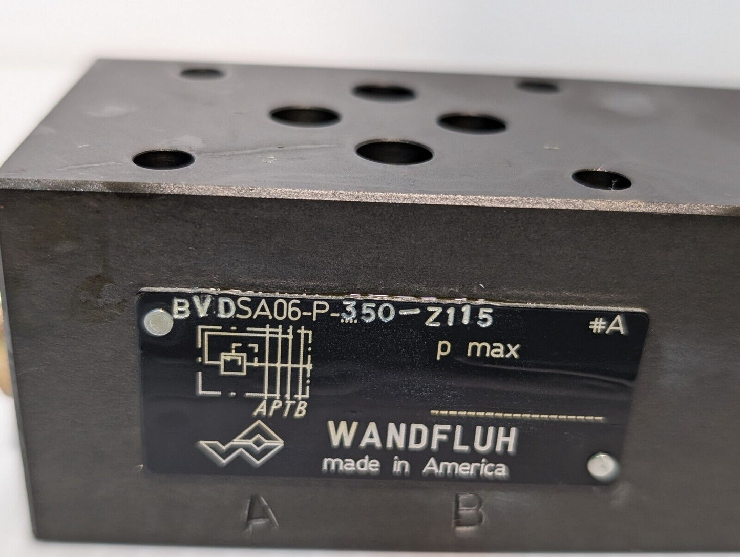 Wandfluh BVDSA06-P-350-Z115 Pressure Relief Valve, 20919097 - Free Shipping