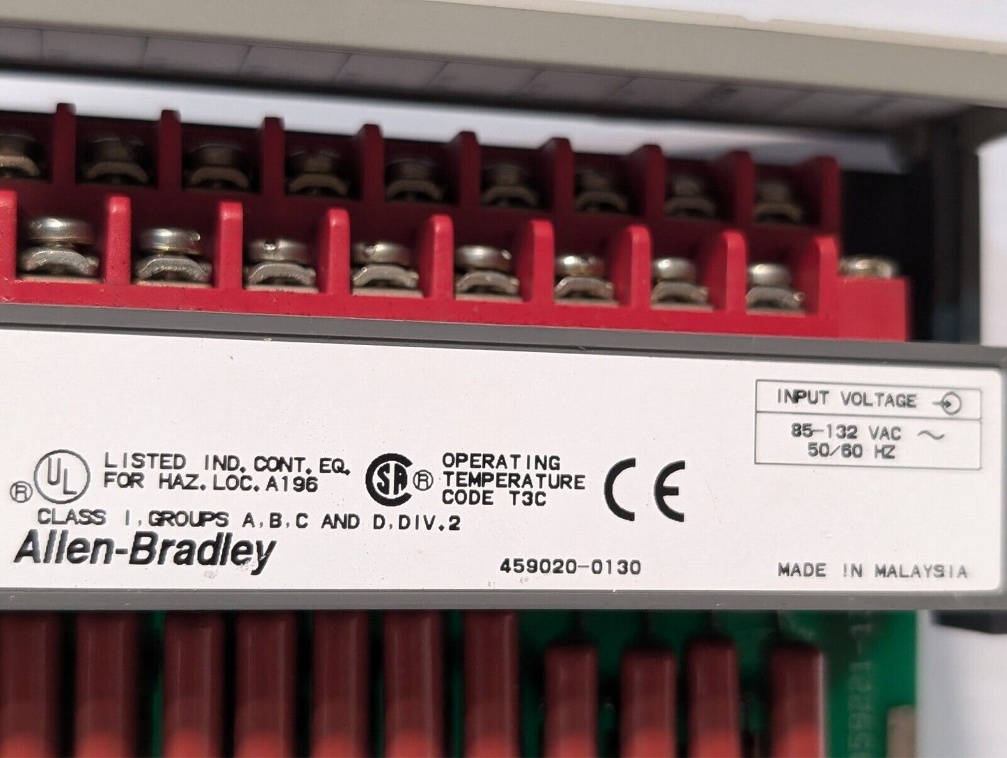 Allen Bradley 1746-IA16 Series C | SLC500 AC Input Module+Return