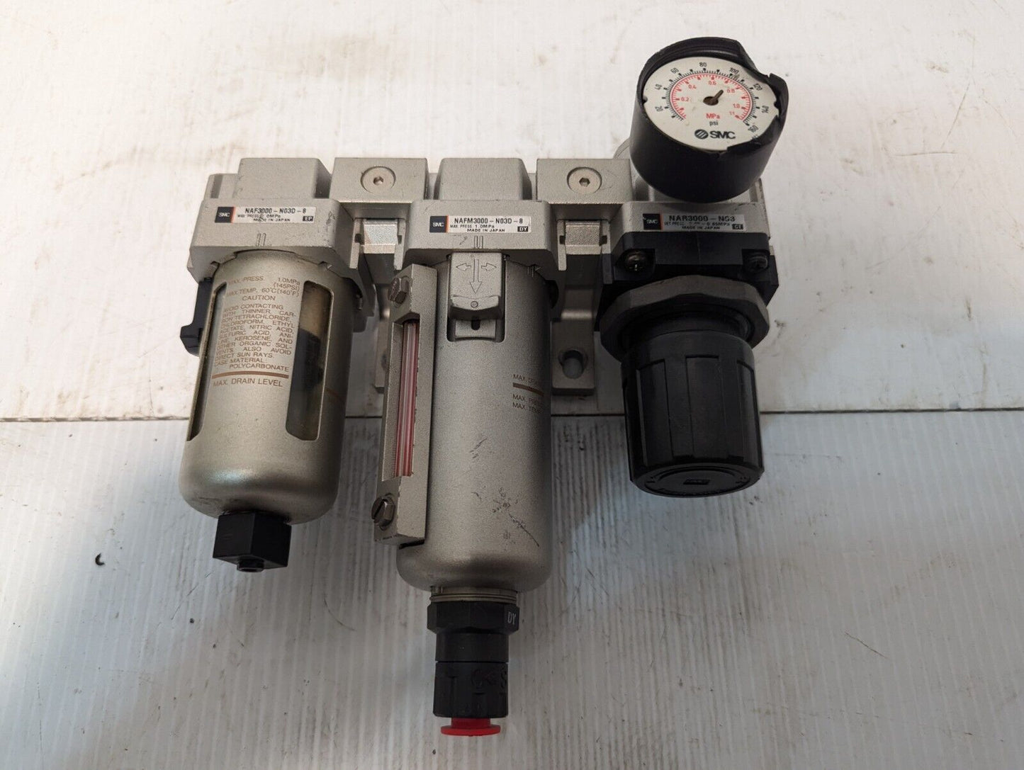 SMC Pneumatic- Regulator Assembly with NAR3000-N03 Regulator - Free Shipping