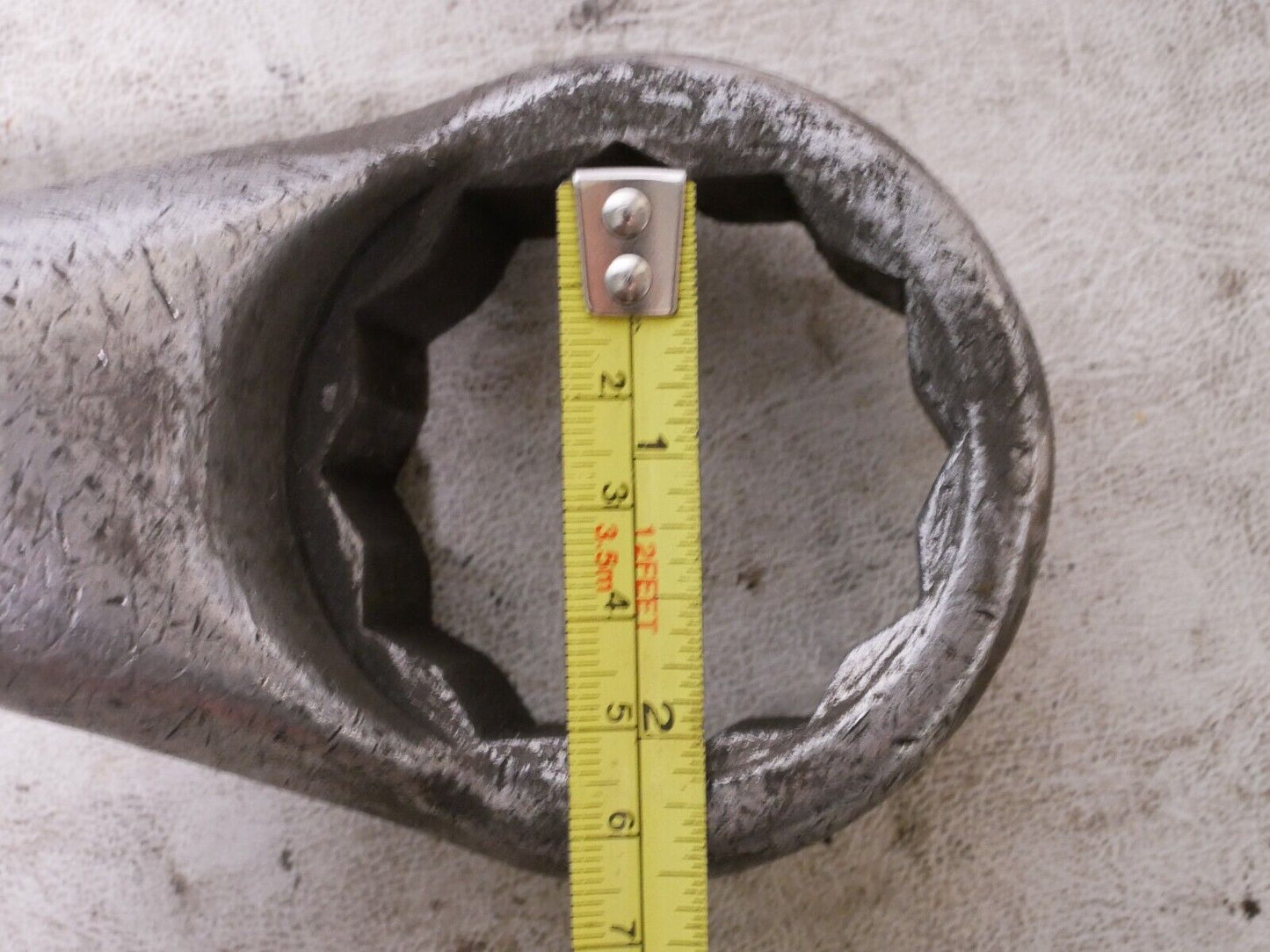 Unbranded large wrench, seemingly 1-7/8 inches by 2 inches, 25.5 inches length