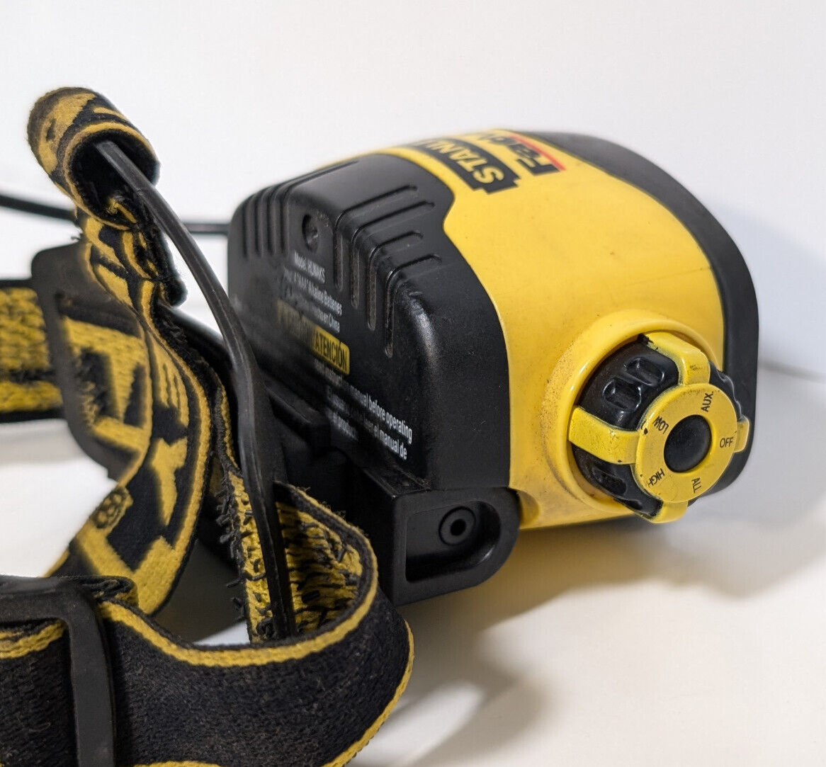 Stanley FatMax Headlamp LED, AAA, Adjustable Elastic Strap, Settings