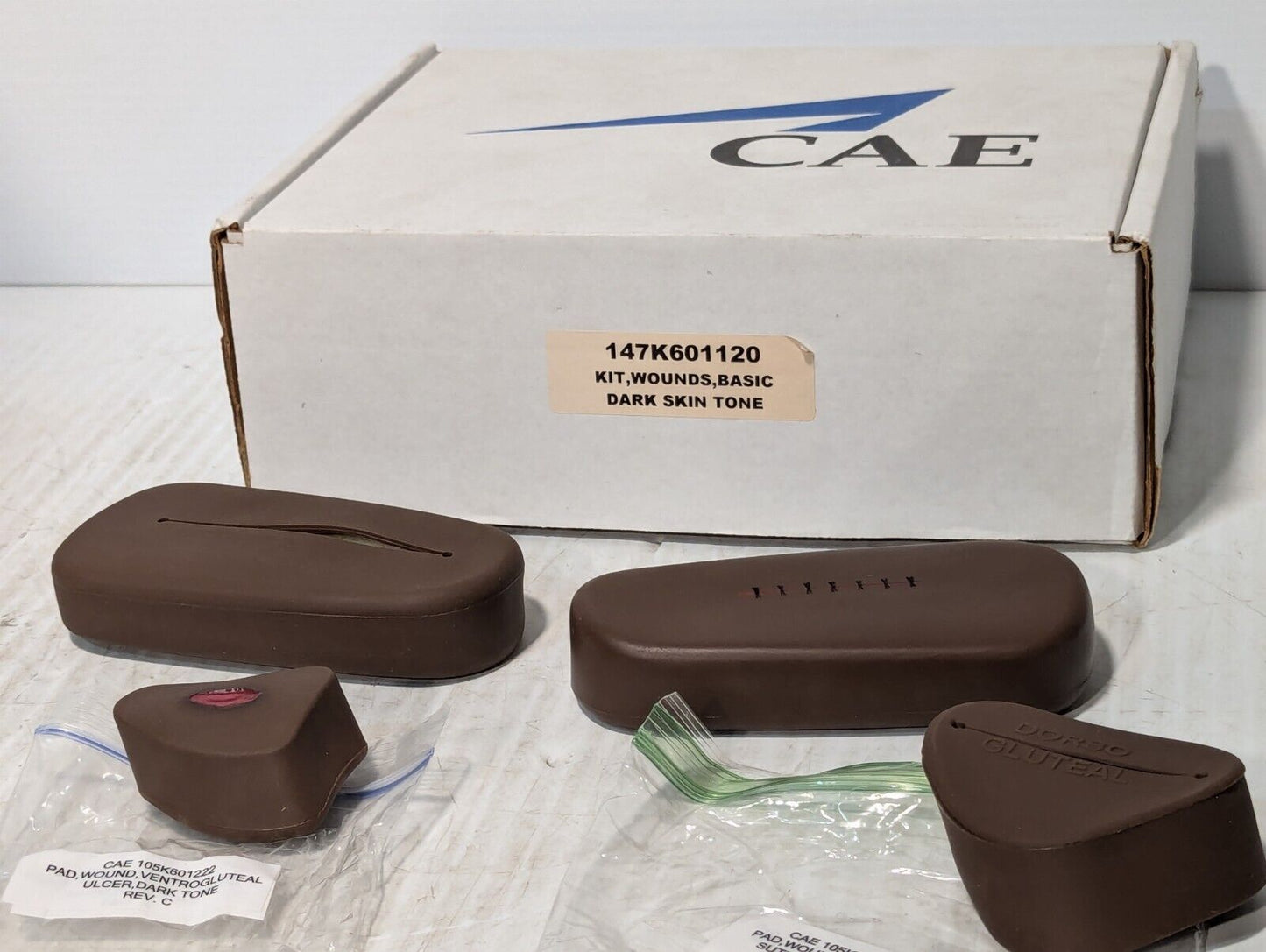 CAE Medical 147K601120 Basic Wounds Kit, Dark Skin Tone - Free Shipping