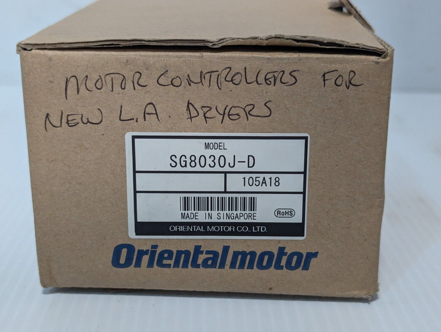 Vexta Oriental Motors SG8030J-D motor controller, 24VDC - Free Shipping