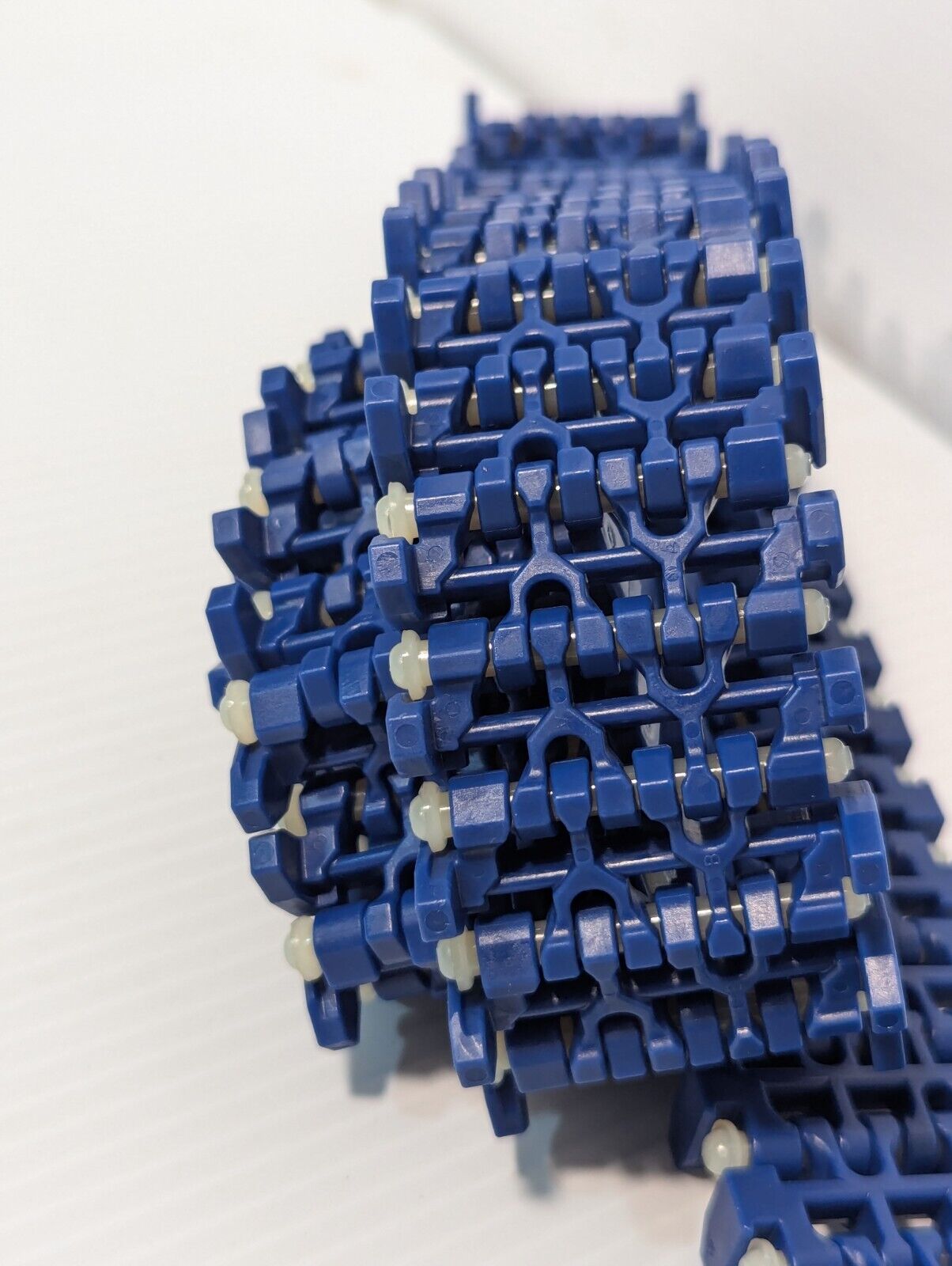 Intralox ser. 1100 acetal/nylon belt, 1.8 inches wide, 4.90 ft long, 98 rows