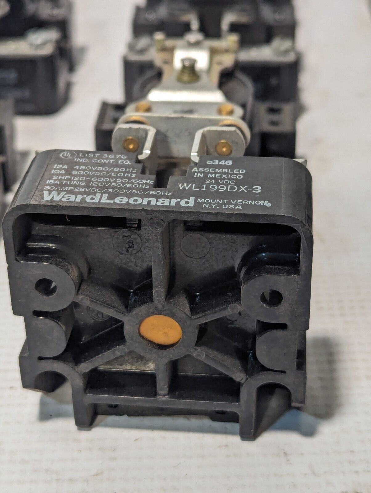 Ward Leonard WL199DX-3 Magnetic Power Relay, 24vdc - Free Shipping