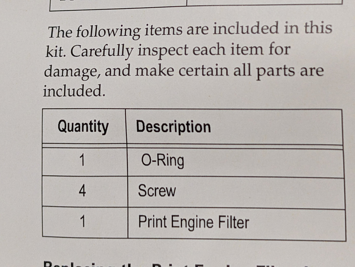 Videojet RP26224 Marsh Hi-Res Printheads Print Engine Filter Replacement Kit