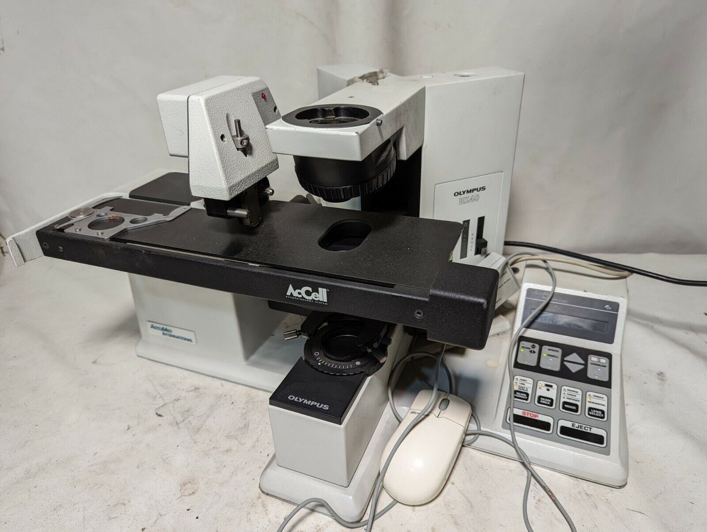 AccuMed 2000 with Olympus BX40F-3 microscope base - Free Shipping