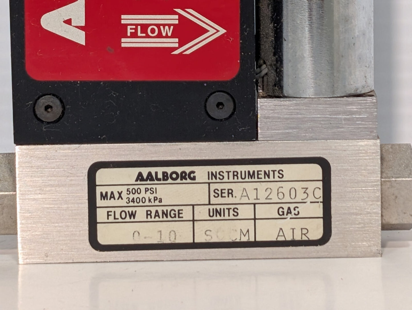 AALBORG AFC-2600 Mass Flow Controller, Max 500psi \ 3400kPa