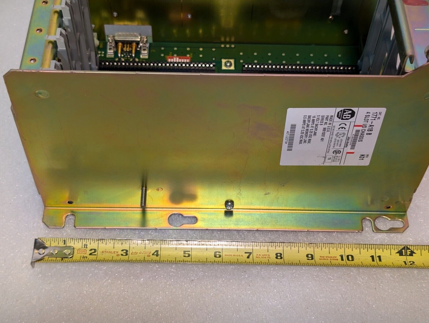 Allen Bradley 1771-A1B PLC I/O Chassis, 4 Slot, Series B
