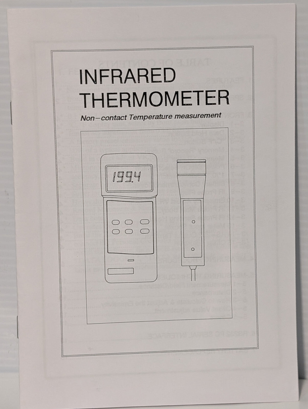 VWR Control Company 21800-018 Traceable Infrared Thermometer, Case, Non-Contact