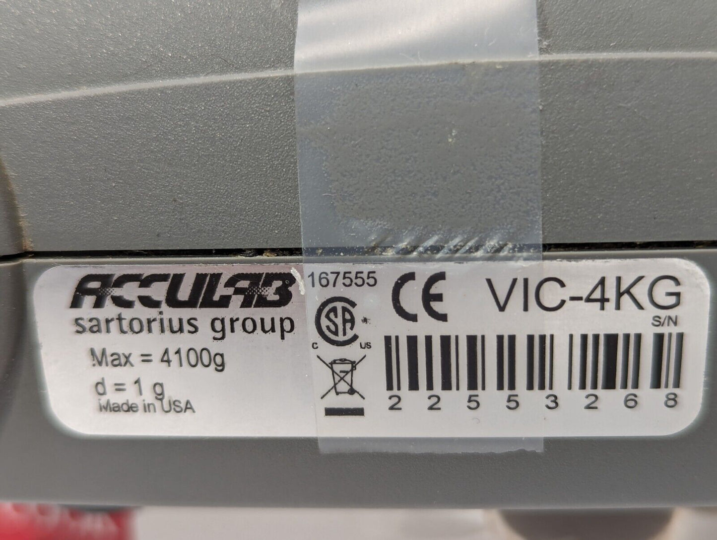 Acculab Vicon VIC-4KG Laboratory Scale Meter - Free Shipping
