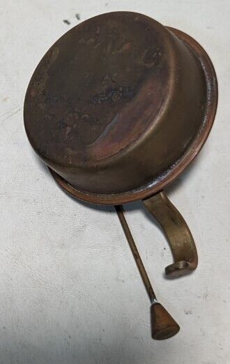 Vintage Copper Oil Lamp 5"L x 3" Dia. x 2.5" H