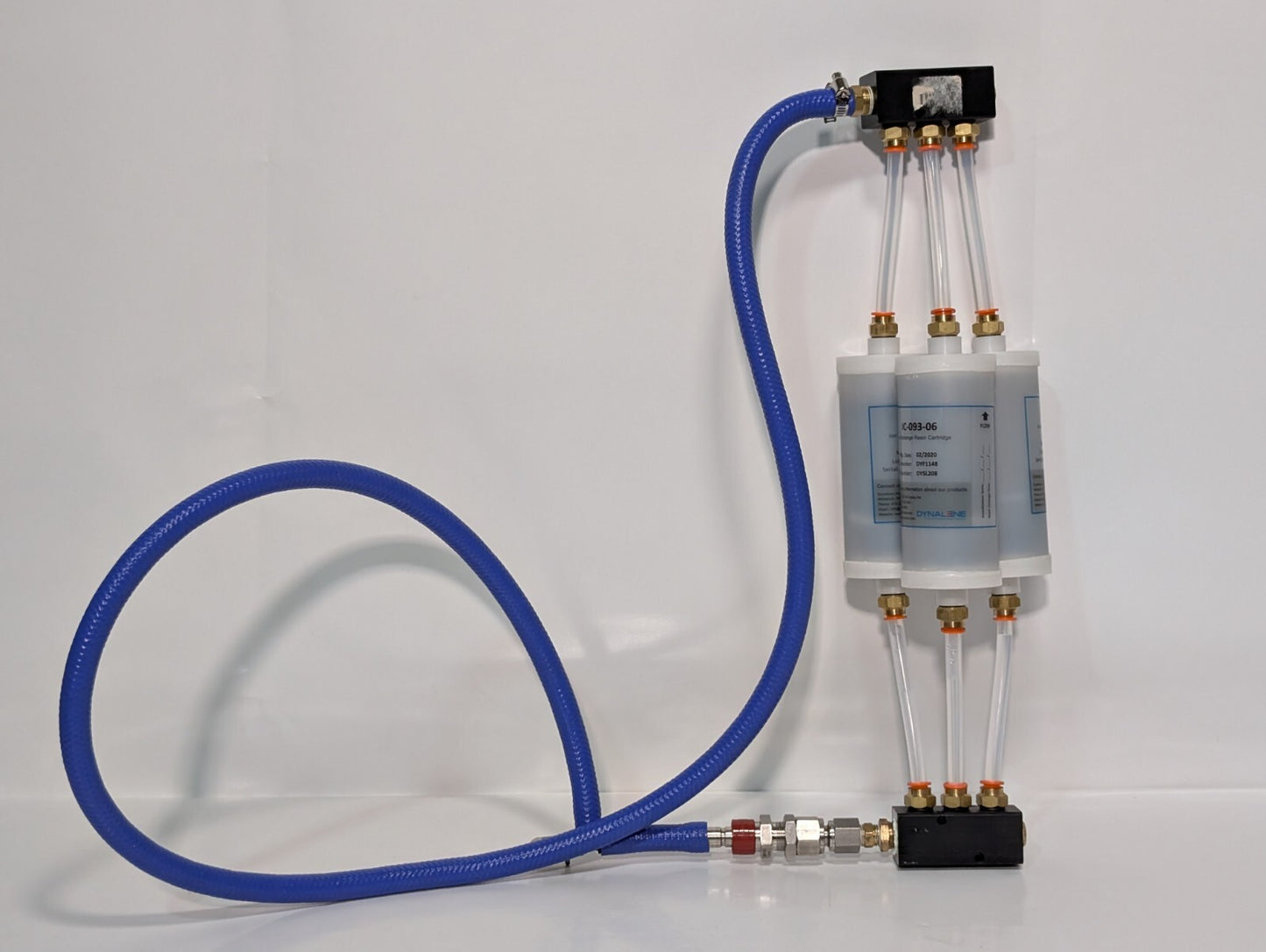 Water Purifier Assembly: 3 Dynalene IC-093-06 w/ Polyconn PCM20-250-03B Manifold