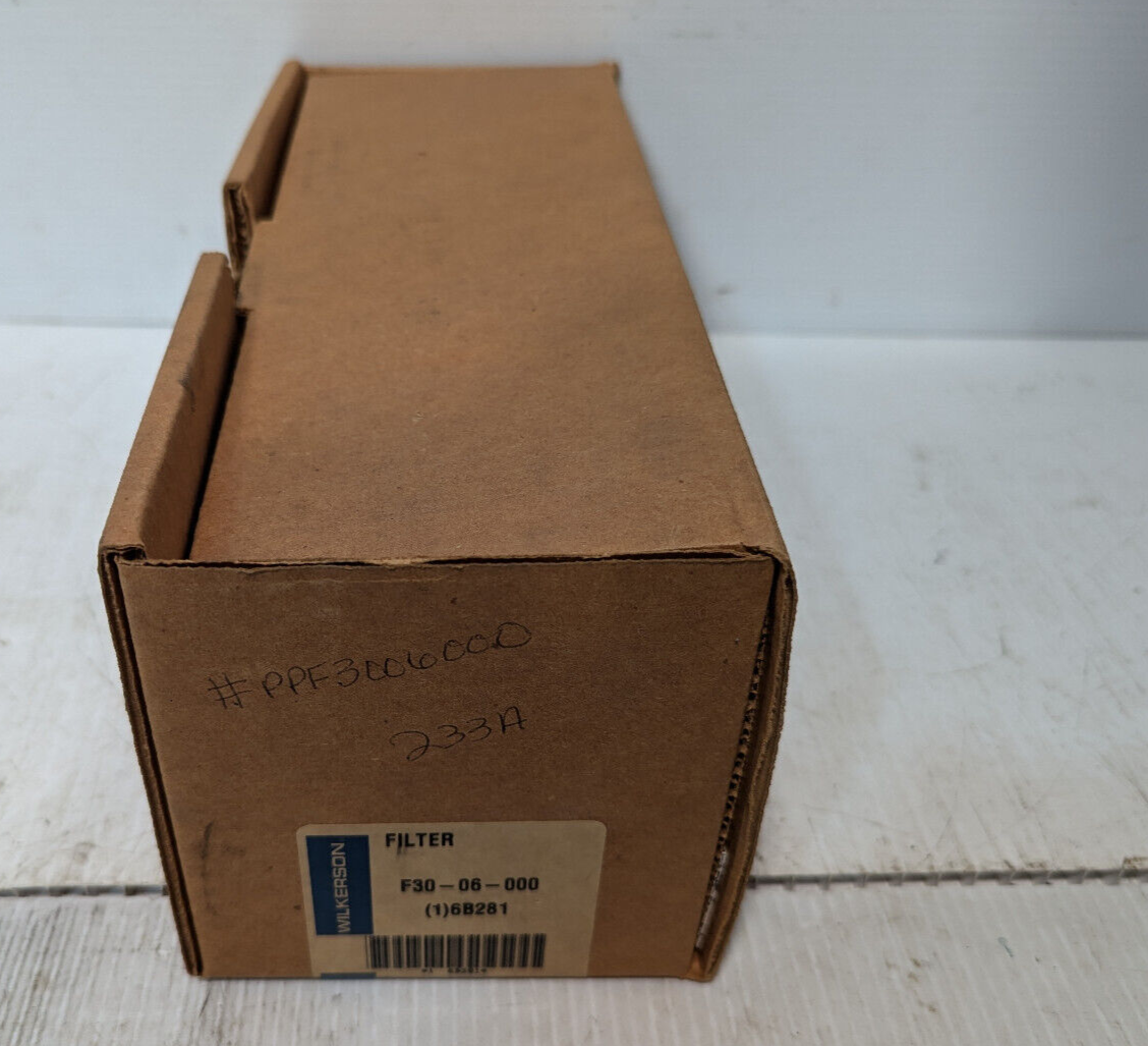 Wilkerson F30-06-000 Pneumatic Filter, open box with manual -Free Shipping