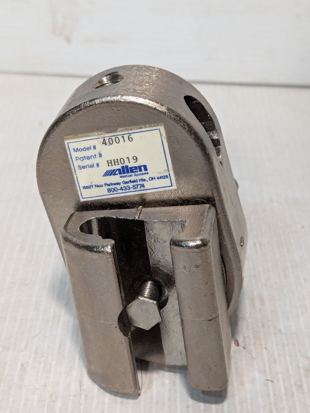 Allen 40016 Surgical Rail Clamp - Free Shipping