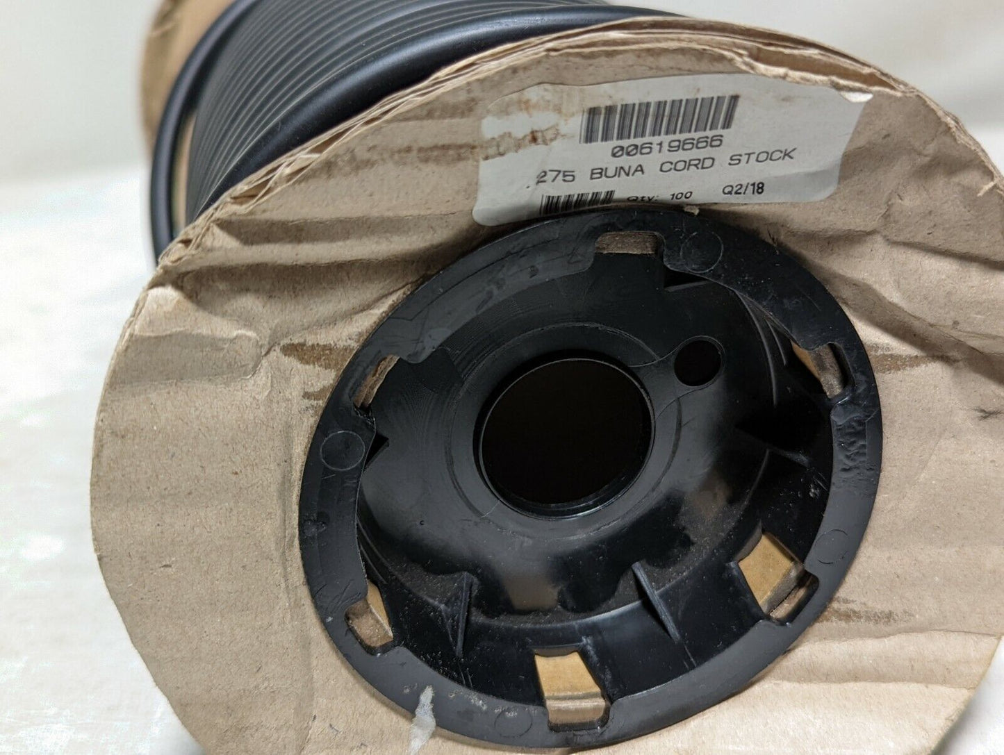 .275 inch Buna cord stock 00619666, originally 100 ft, now probably 70-75 ft