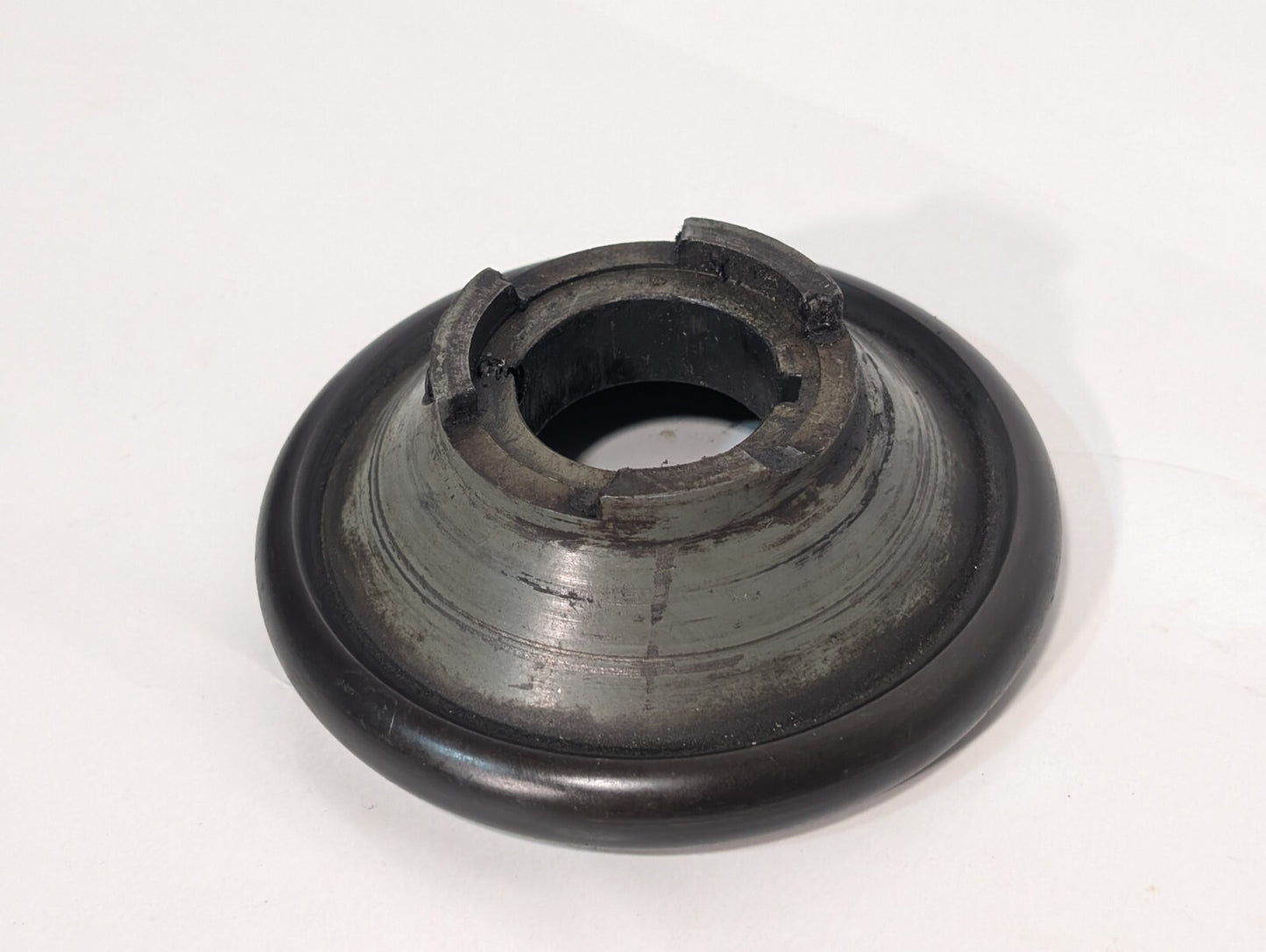 Unidentified Industrial Machine Guard, 5.5" Diameter, Keyed Bore