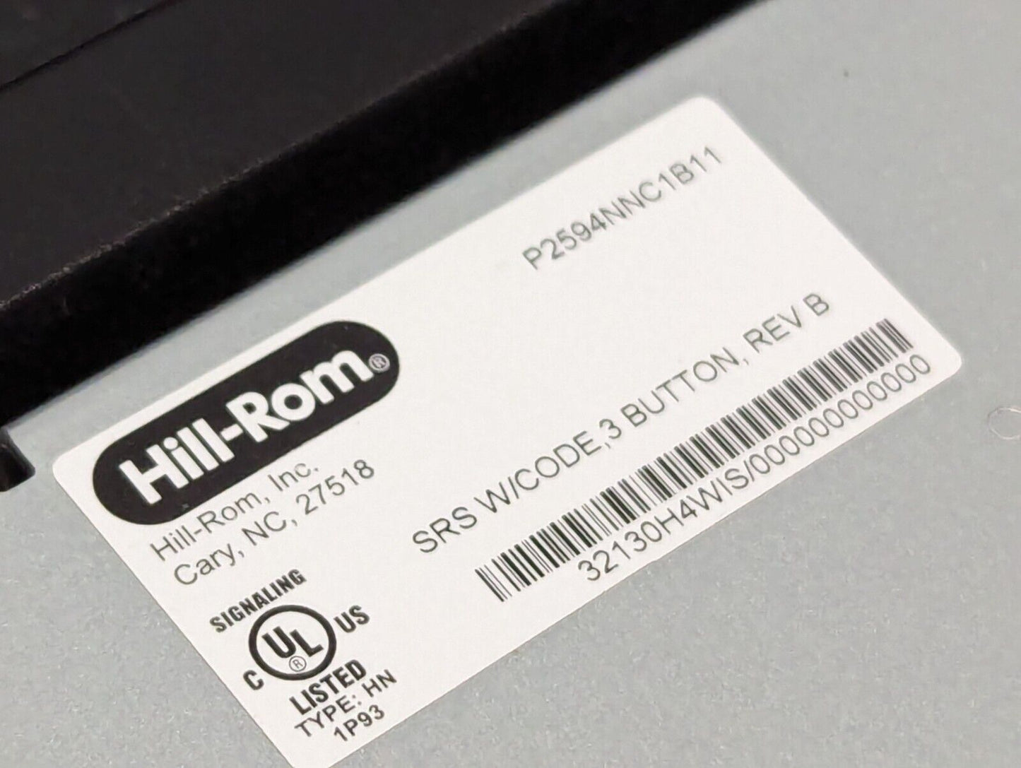 Hill-Rom P2594NNC1B11 SRS W/Code Three Button Rev.B - Free Shipping