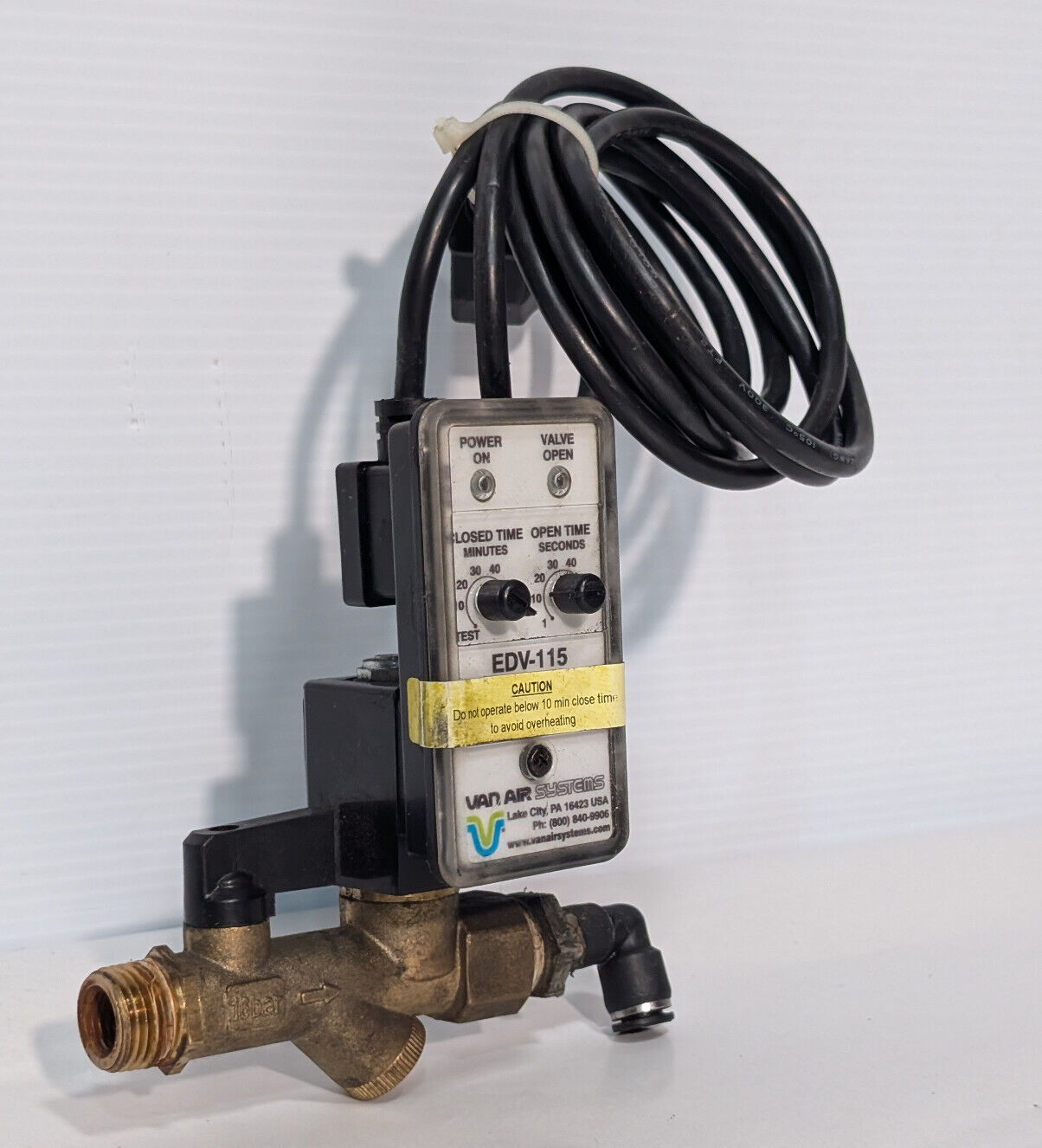 Van Air Systems EDV-115 Terminator Drain Valve, CS-728A, 39-10507, Made in USA