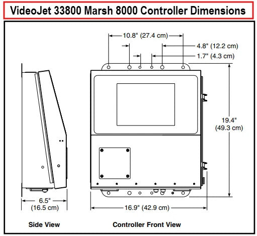 VideoJet 33800 Marsh 8000 Ultra High Resolution Controller for Printing System