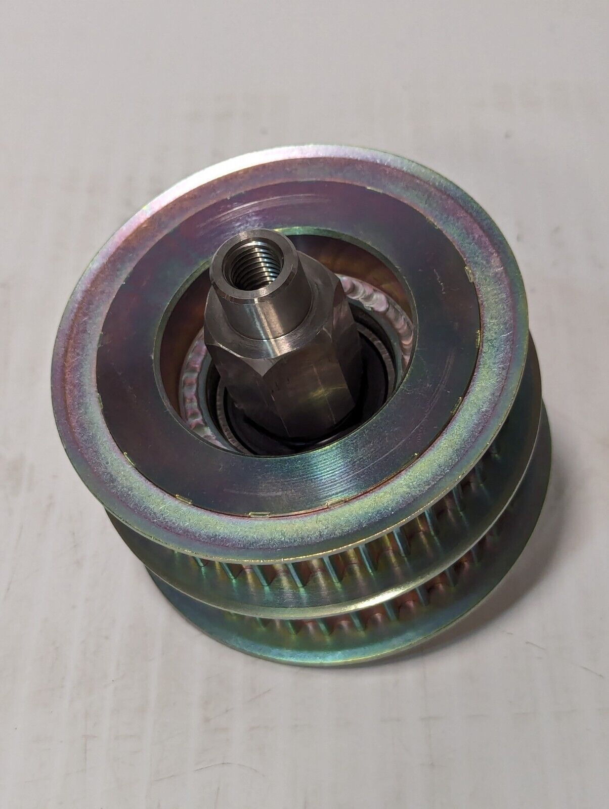 179K340G01 Double Groove Synchronous Timing Belt Pulley w\ Shaft - Free Shipping