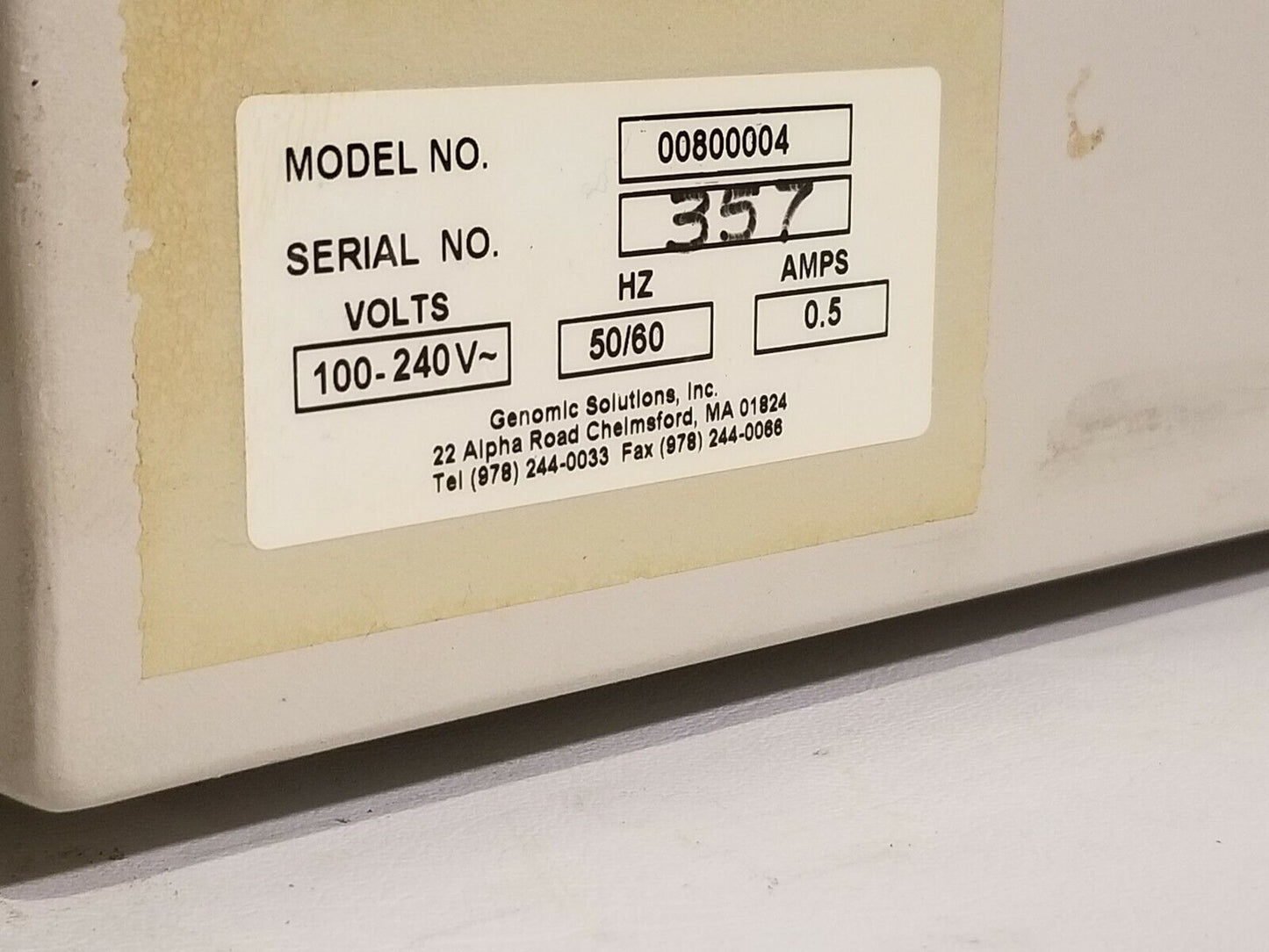 Genomic Solutions Electrophoresis Programmable Power Supply Investigator 5000