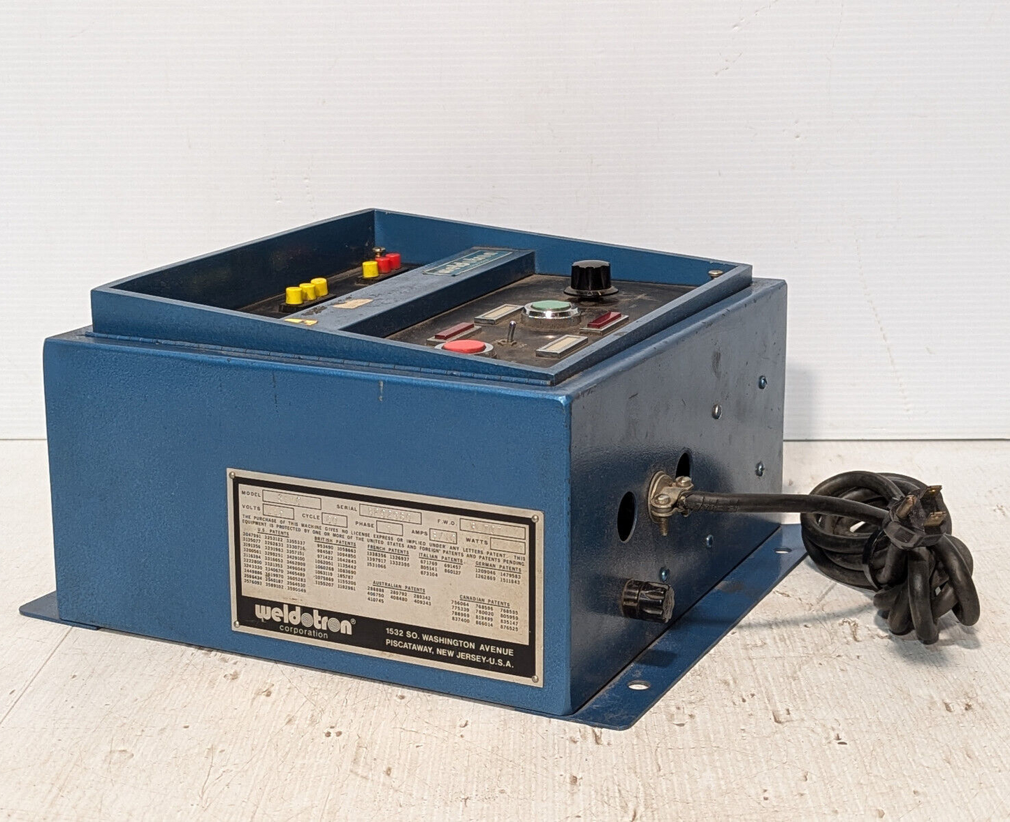 Weldotron Corporation 8110, 1 phase, 60 cycle, 115 V, Made in USA, Free Shipping