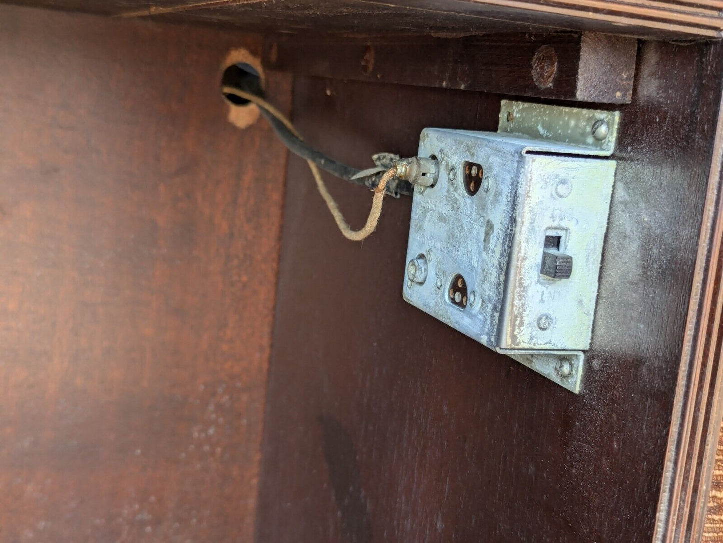 General Electronic Radio Cabinet, Vintage Radio Tune Cabinet - Free Shipping