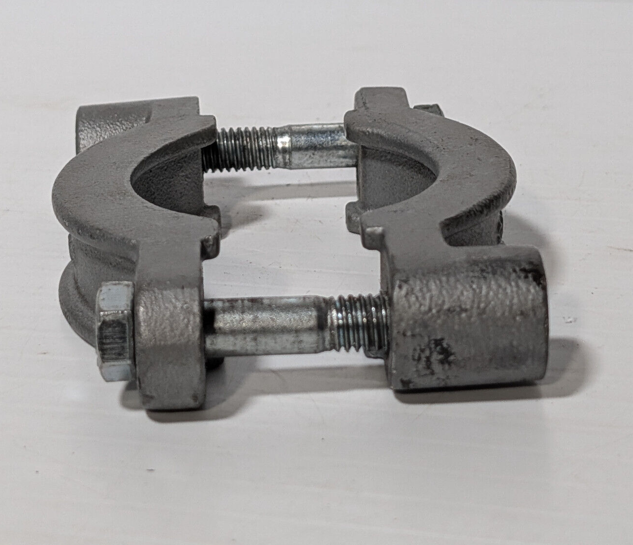 304045 Double Bolt, 2", Hose Clamp Assembly, Inner Dual Grip Ridge, Heavy Duty