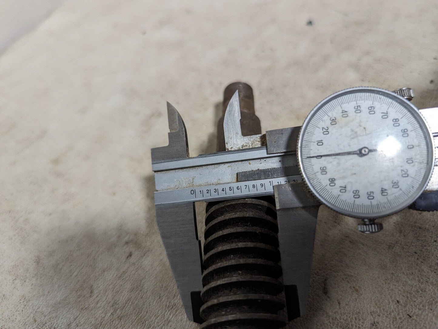 18.5 inch shaft, threaded, 1 inch diameter, 9 inches threaded, unbranded