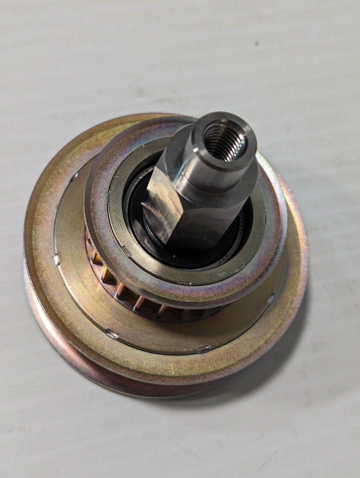 141K485G01 Double Idler Synchronous Timing Belt Pulley w\ Shaft - Free Shipping