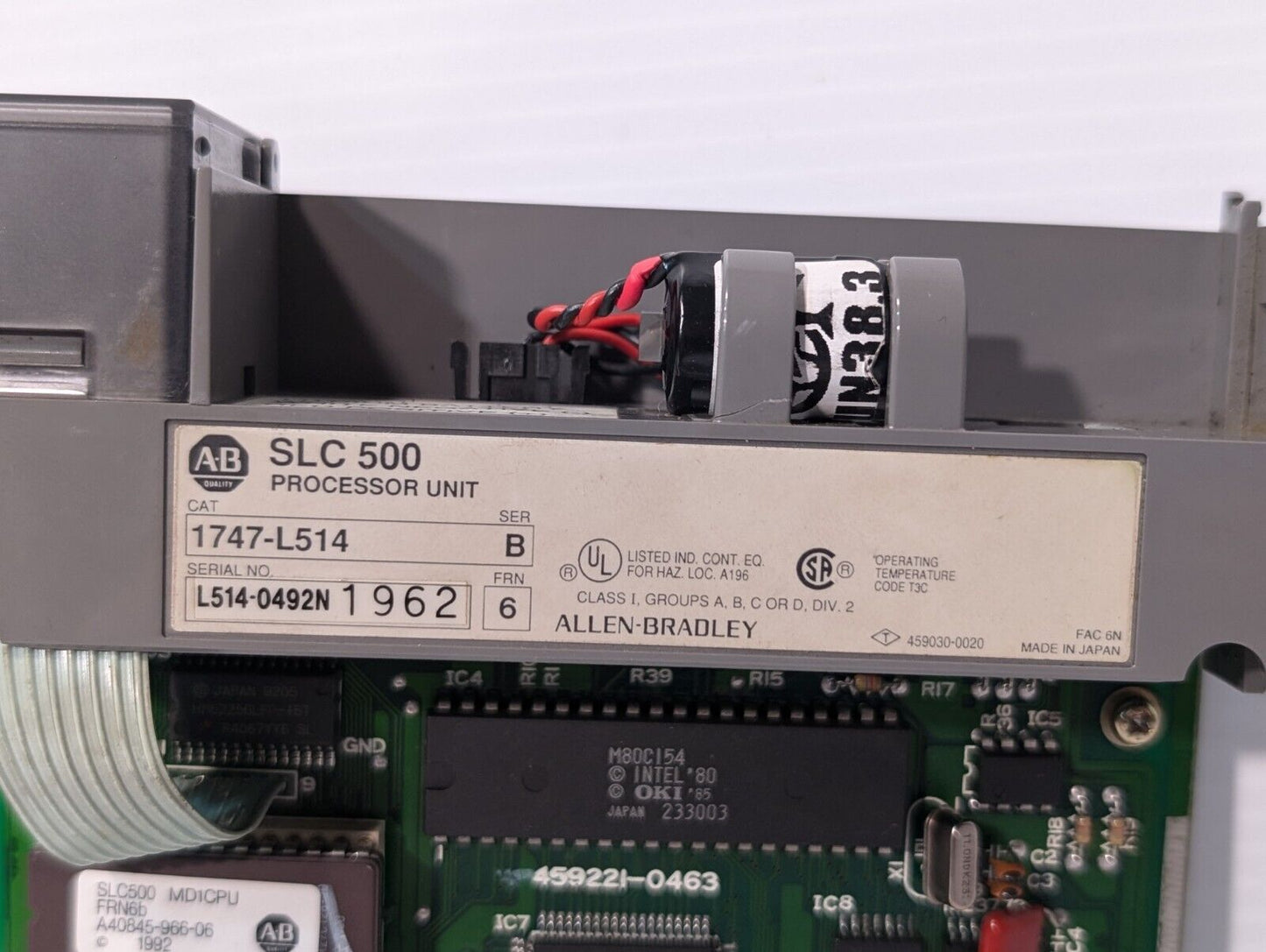 Allen Bradley 1747-L514 CPU Processor Unit, Series B, SLC 5/05, 4K - Free Ship