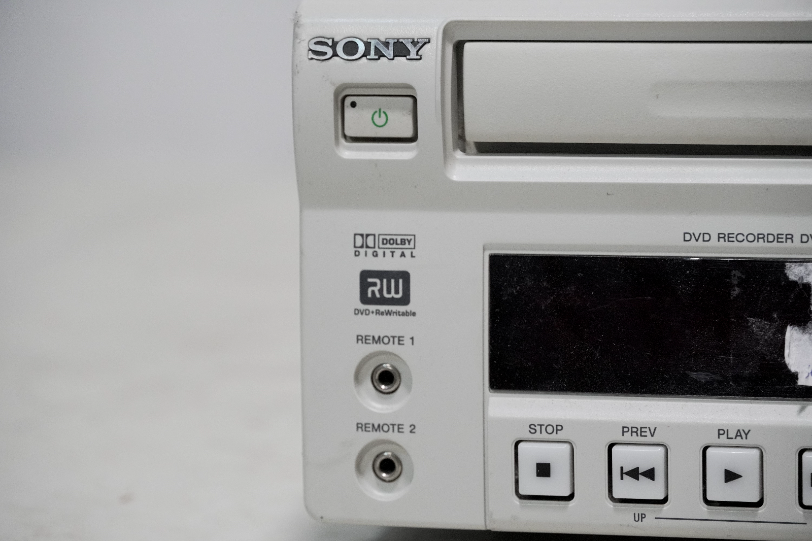 Sony DVO-1000MD DVD recorder Model No 15, 100-240VAC, 50/60Hz, 0.4-0.2A