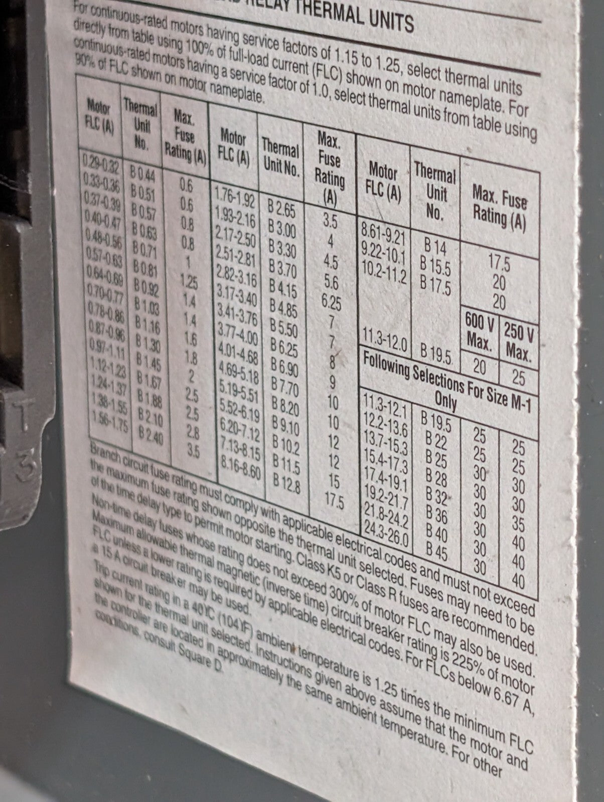 Square D 2510 MCA3 Manual Motor Starter in Enclosure, Non-Reversing, 27A, 3 Pole
