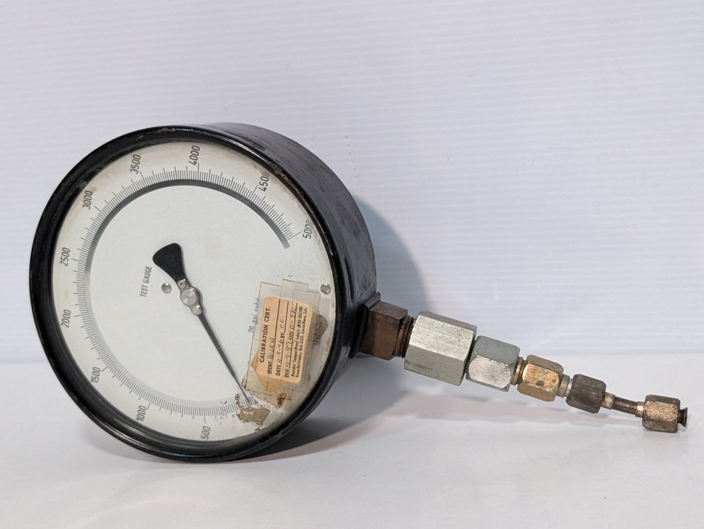 WIKA Test Gauge, 6" Dial Face, 0-3000psi Gauge, 1/2"npt, 20psi Dial Increments