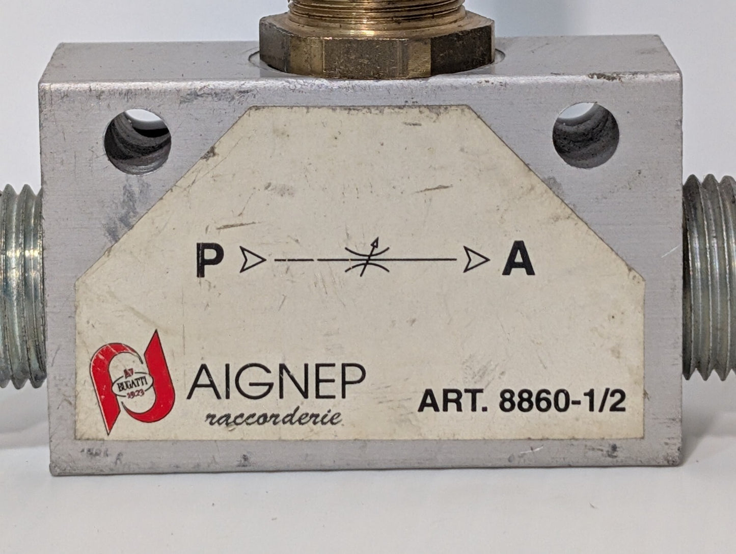 Aignep 8860-1/2 Bi-Directional In-Line Flow Regulator 7 Bar Inlet Pressure