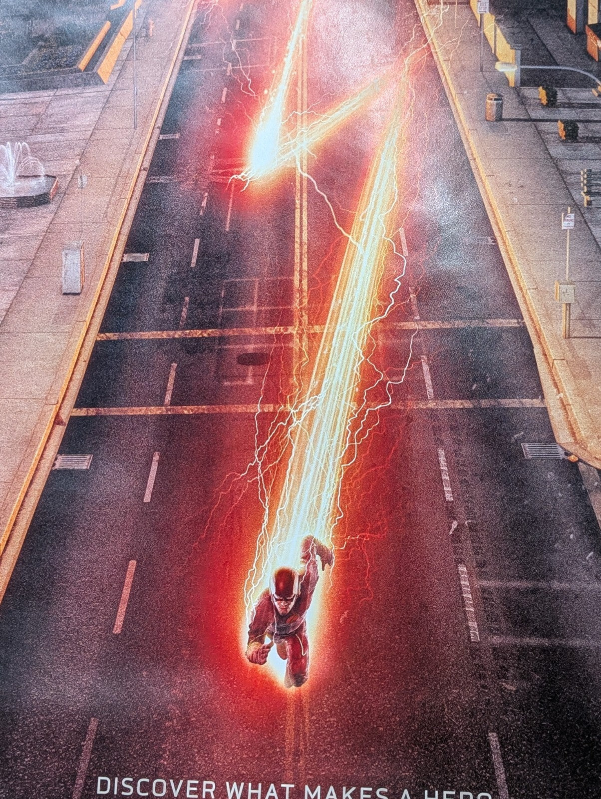 The CW Flash Television Series 2014 Bus Stop Ad Poster DC Comics Memorabilia