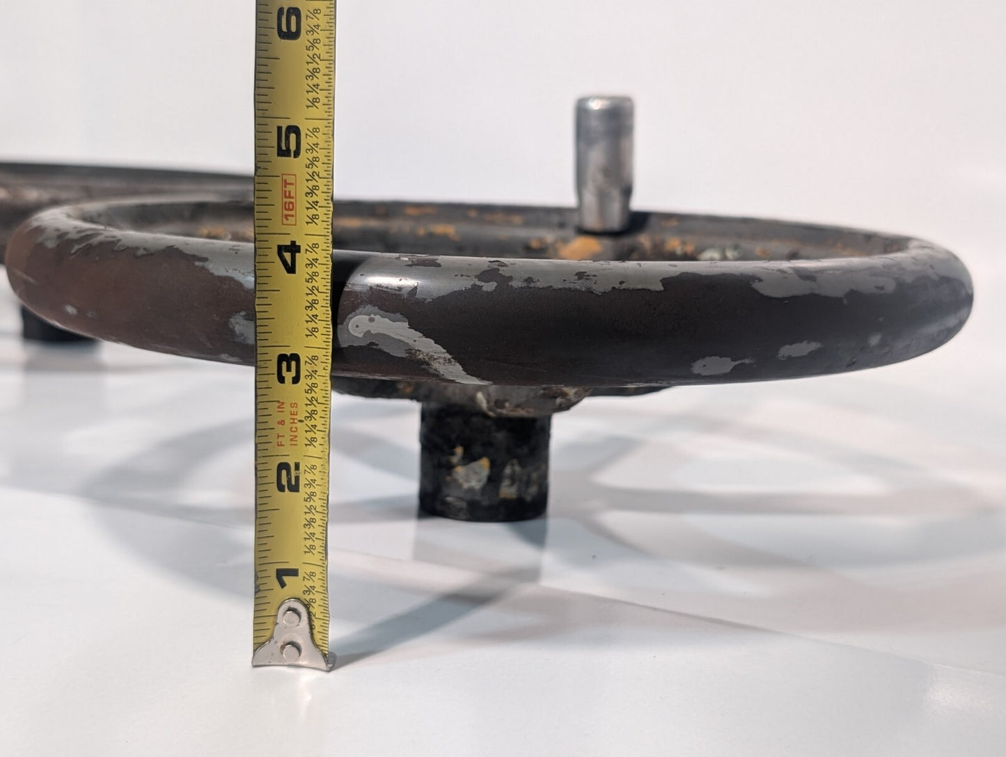 12" Cast Iron 5 Spoke Curved Hand Wheel USA Made