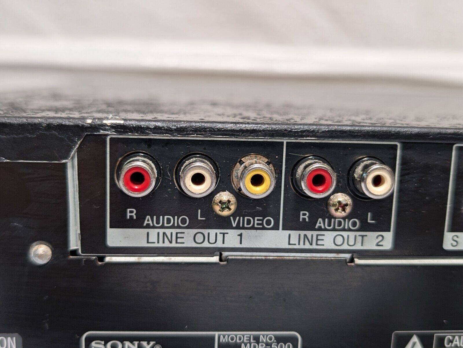 Sony MDP-500 AV Laser Auto Reverse Laserdisc CD \ CDV \ LD Player