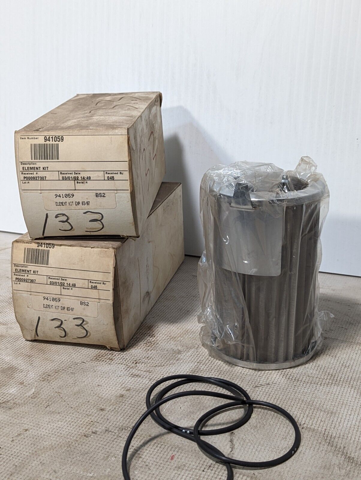 Lot of 2 Parker Hydraulic Filter Elements 941059 - Free Shipping