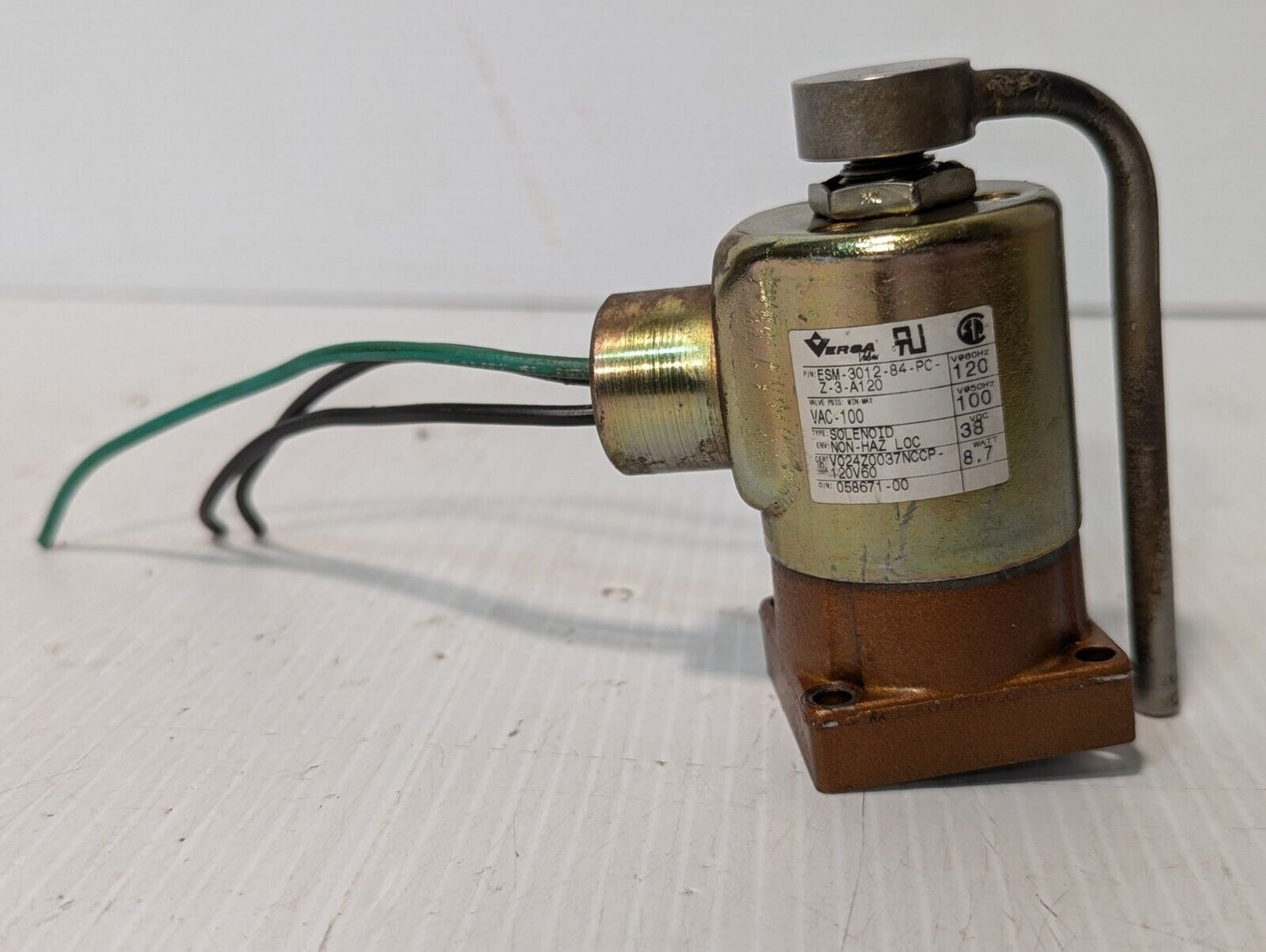 Versa ESM-3012-84-PC-Z-3-A120 Solenoid Valve 8.7W - Free Shipping-