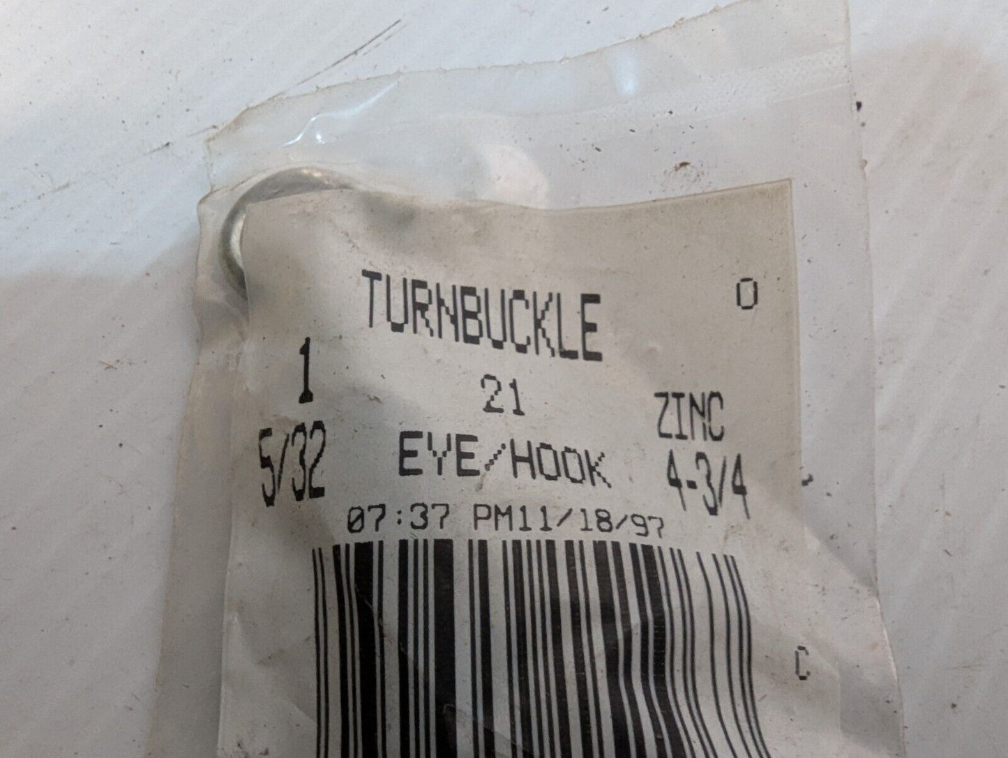 Lot of 14 Crown Bolt Eye/Hook Turnbuckle 5/32" 4-3/4" Zinc -Free Shipping