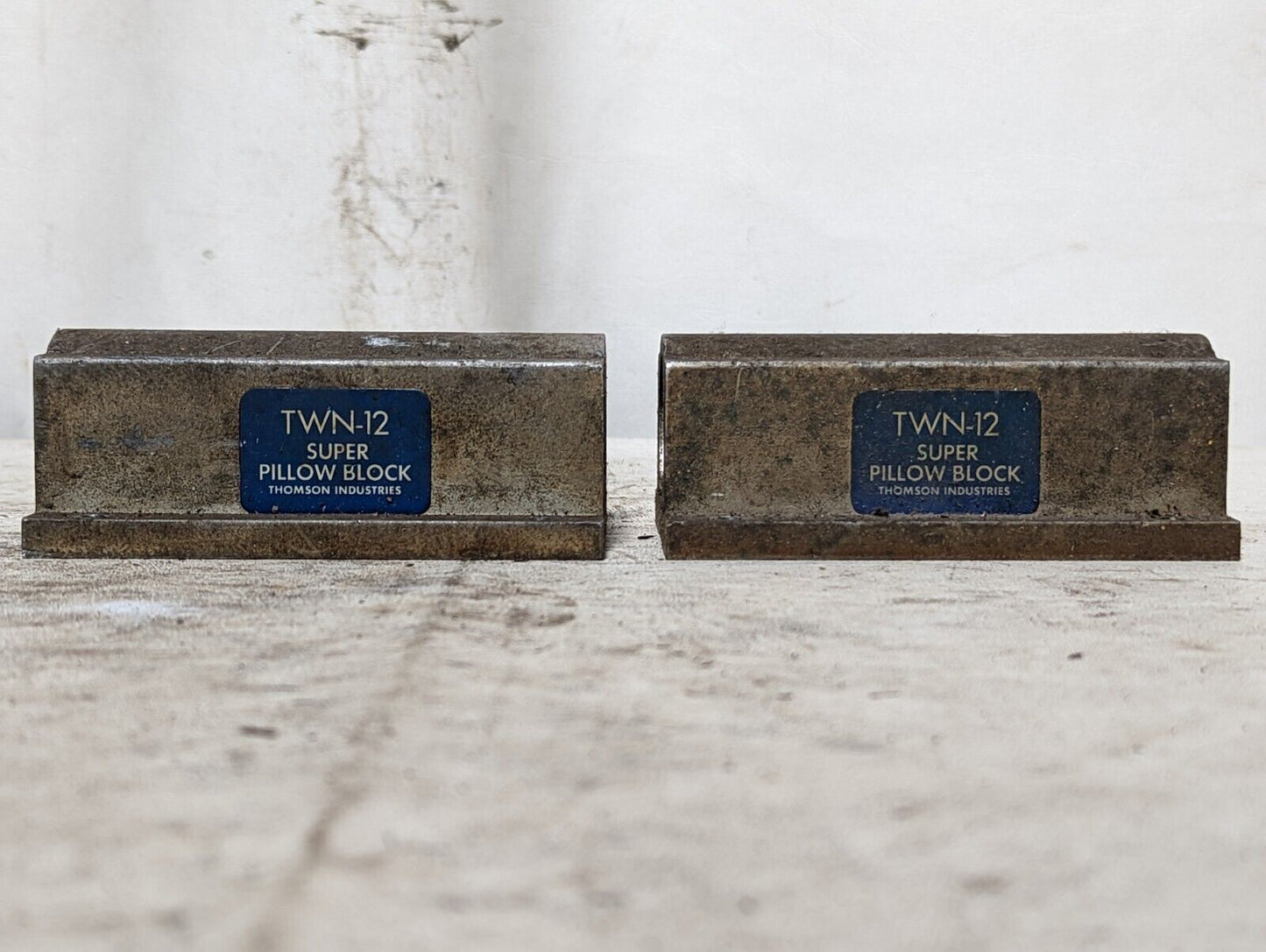Lot of 2 Thomson TWN12 Twin Super Ball Bushing Linear Bearing Pillow Blocks