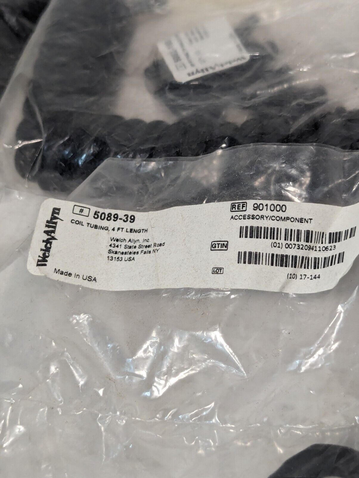 Welch Allyn 5089-39 Coil Tubing, 4 Ft length - Free Shipping