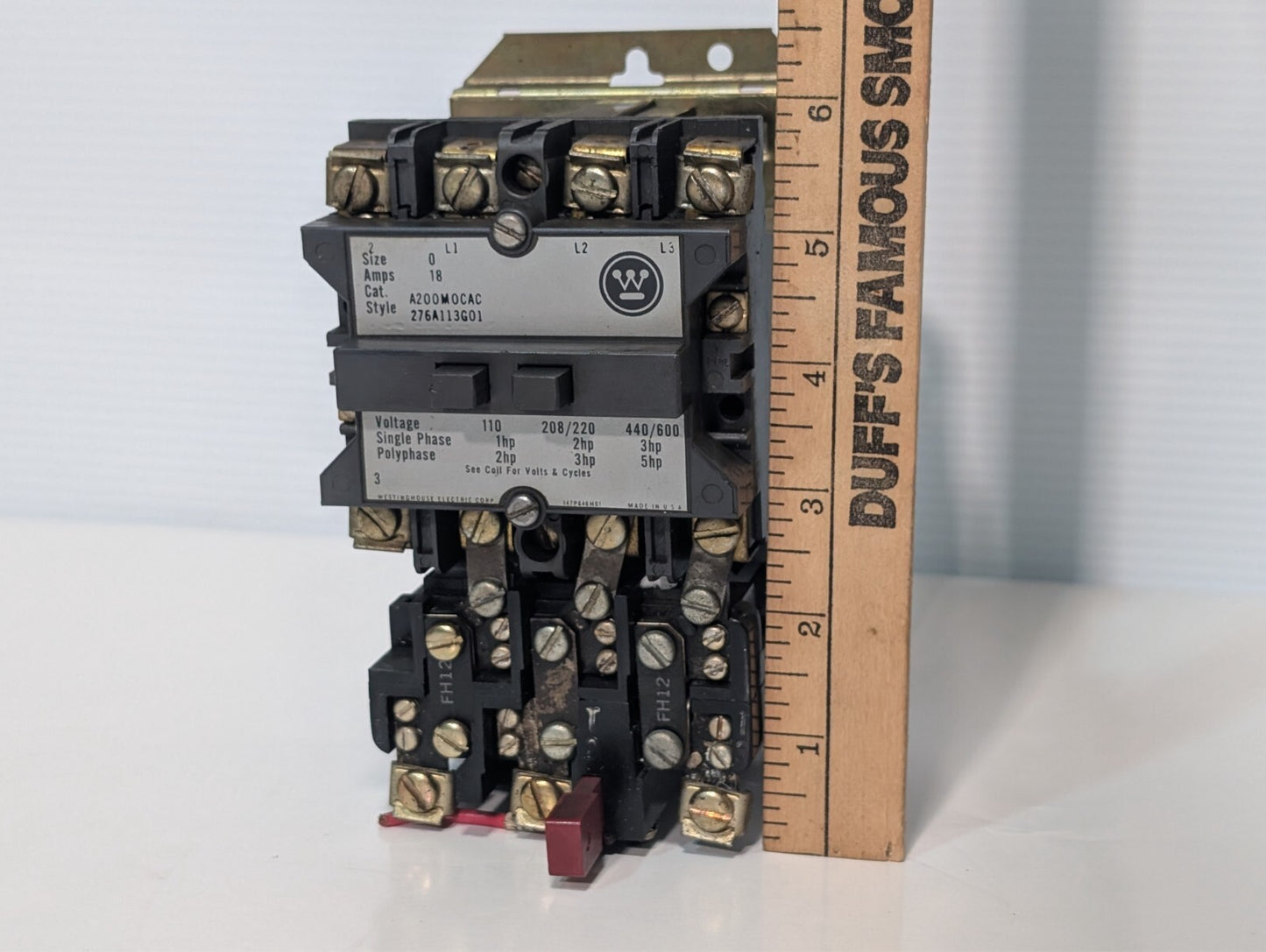 Westinghouse A200M0CAC Motor Starter, NEMA Size 0, Single or Polyphase, 3-Pole